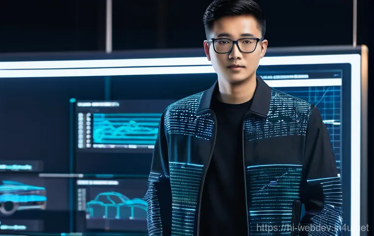 웹개발자 개발 언어 트렌드 - **Prompt 2: Backend Logic, AI/ML & Data Science Collaboration**
    "A dynamic, medium shot of three...