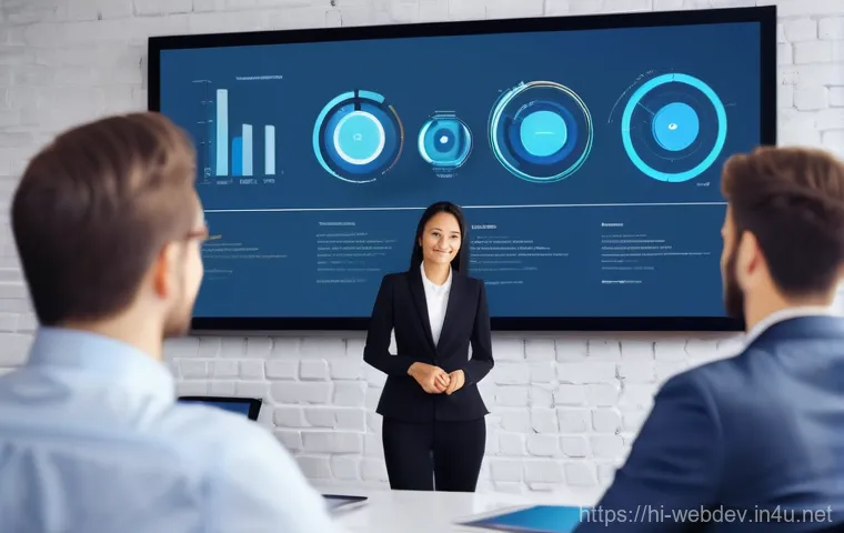 웹개발자 자격증 취득 계획 - **Prompt 2: AI-Powered Future of Web Applications**
    "A diverse team of two web developers, one m...