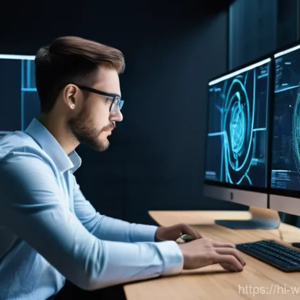 웹개발자 기술 트렌드 - **AI-Powered Collaborative Coding Session**
A diverse team of two web developers (one male, one ...